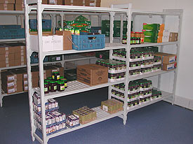 Keukeninrichting: Tigerrack gevuld